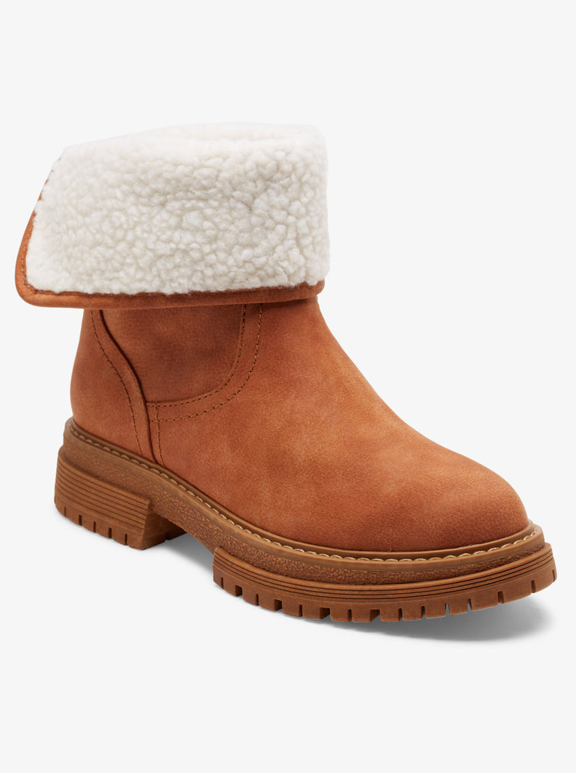 Fall Slip-On Boots - Tan