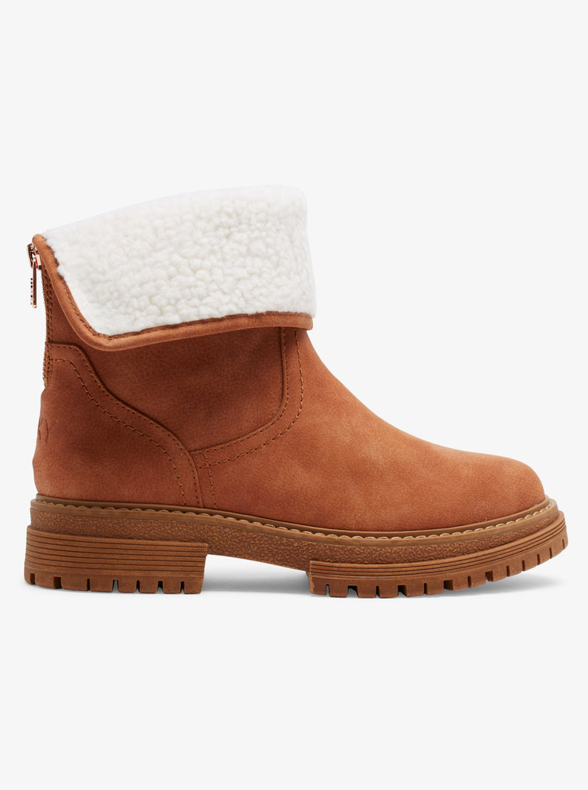 Fall Slip-On Boots - Tan
