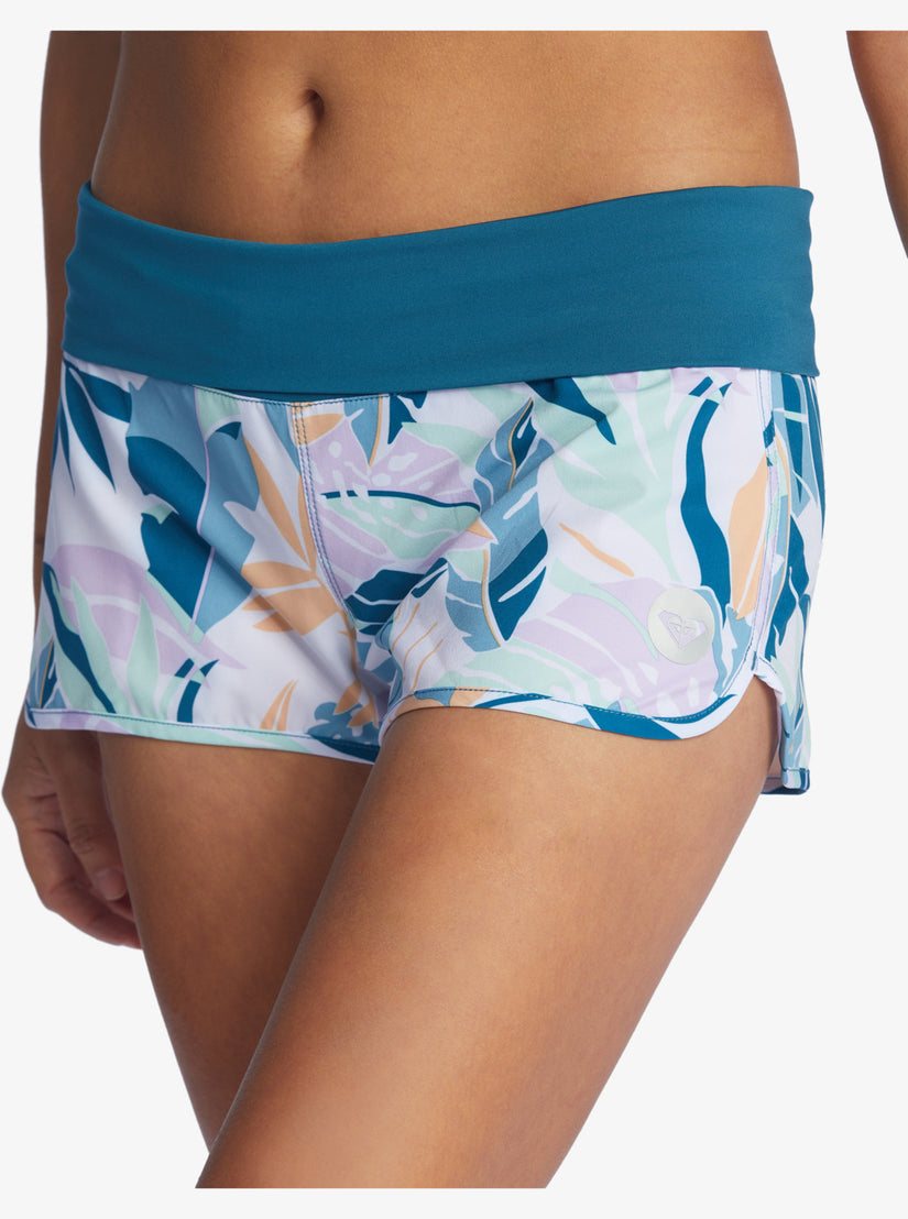 Endless Summer 2" Boardshorts - Bright White Noumea Floral