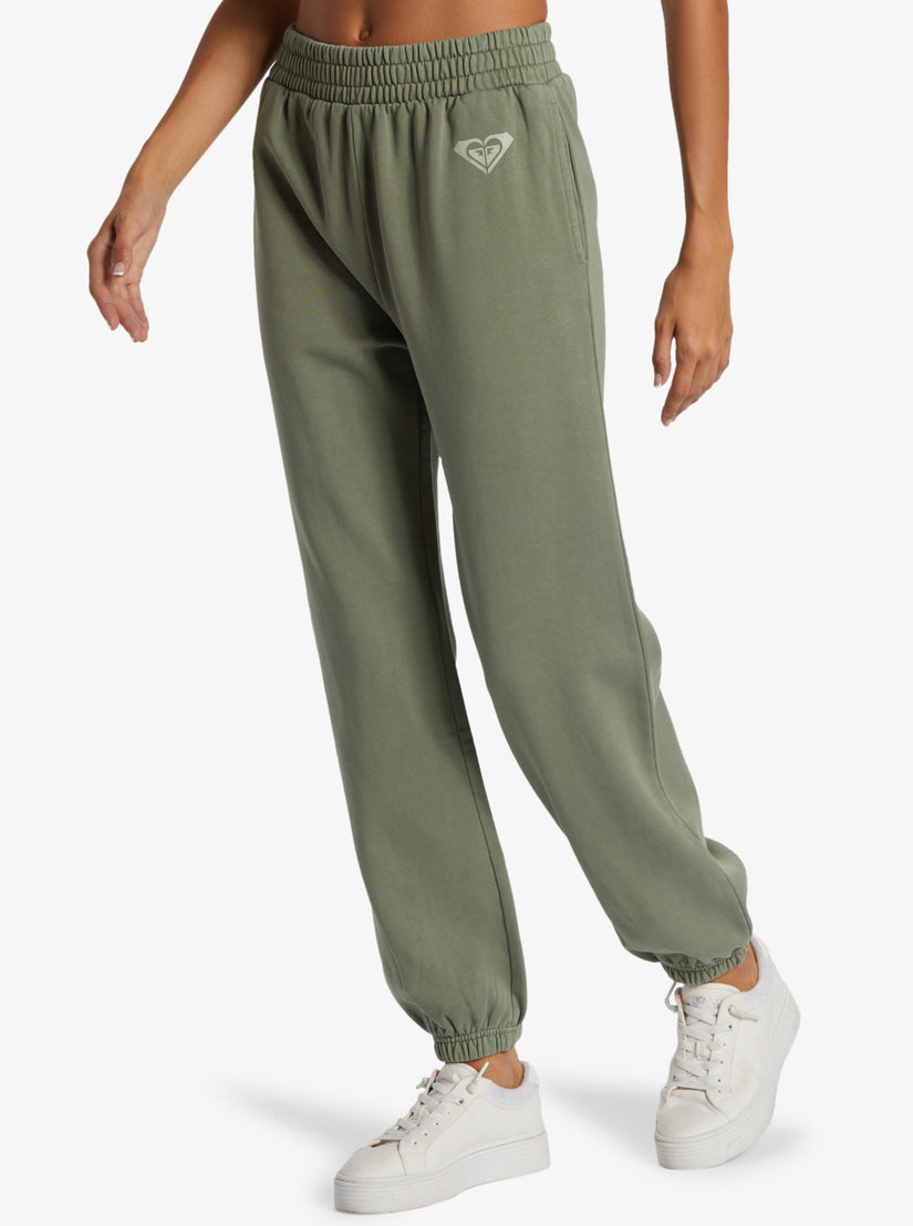 Lineup Fleece Pant Sweatpants - Agave Green