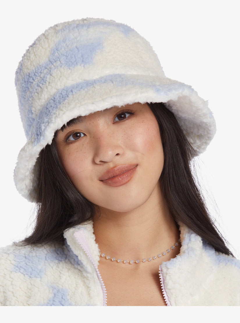 Chloe Kim Sherpa Bucket Sun Hat - Halogen Blue Clouds