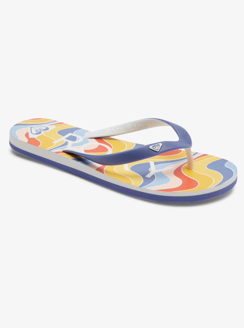Tahiti Flip-Flops - Shady Blue/Orange