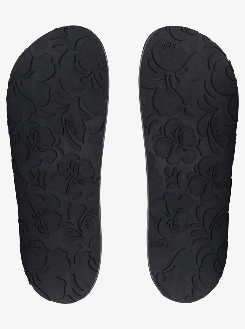 Slippy Braided Water-Friendly Sandals - Black
