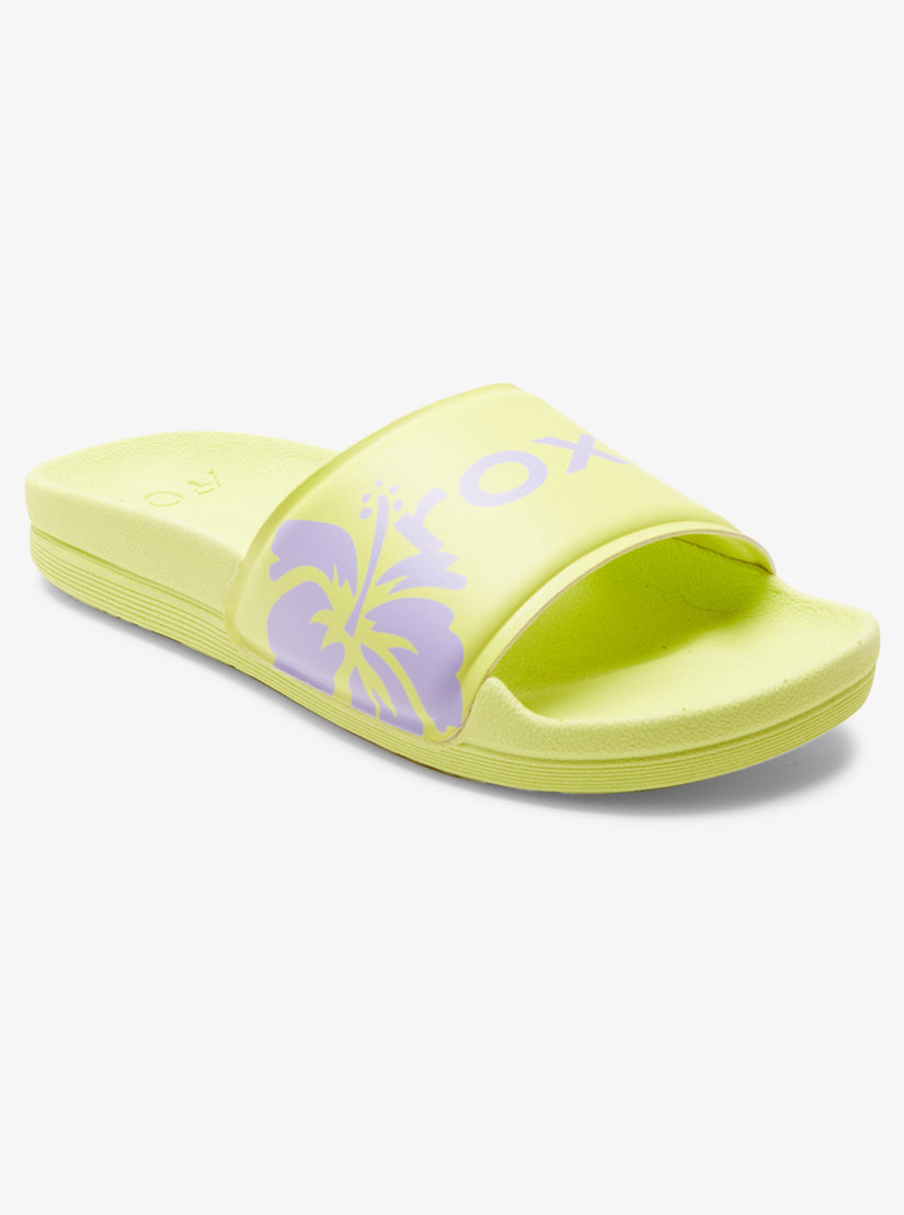 Surf.Kind.Kate. Slippy Sandals - Neon Yellow