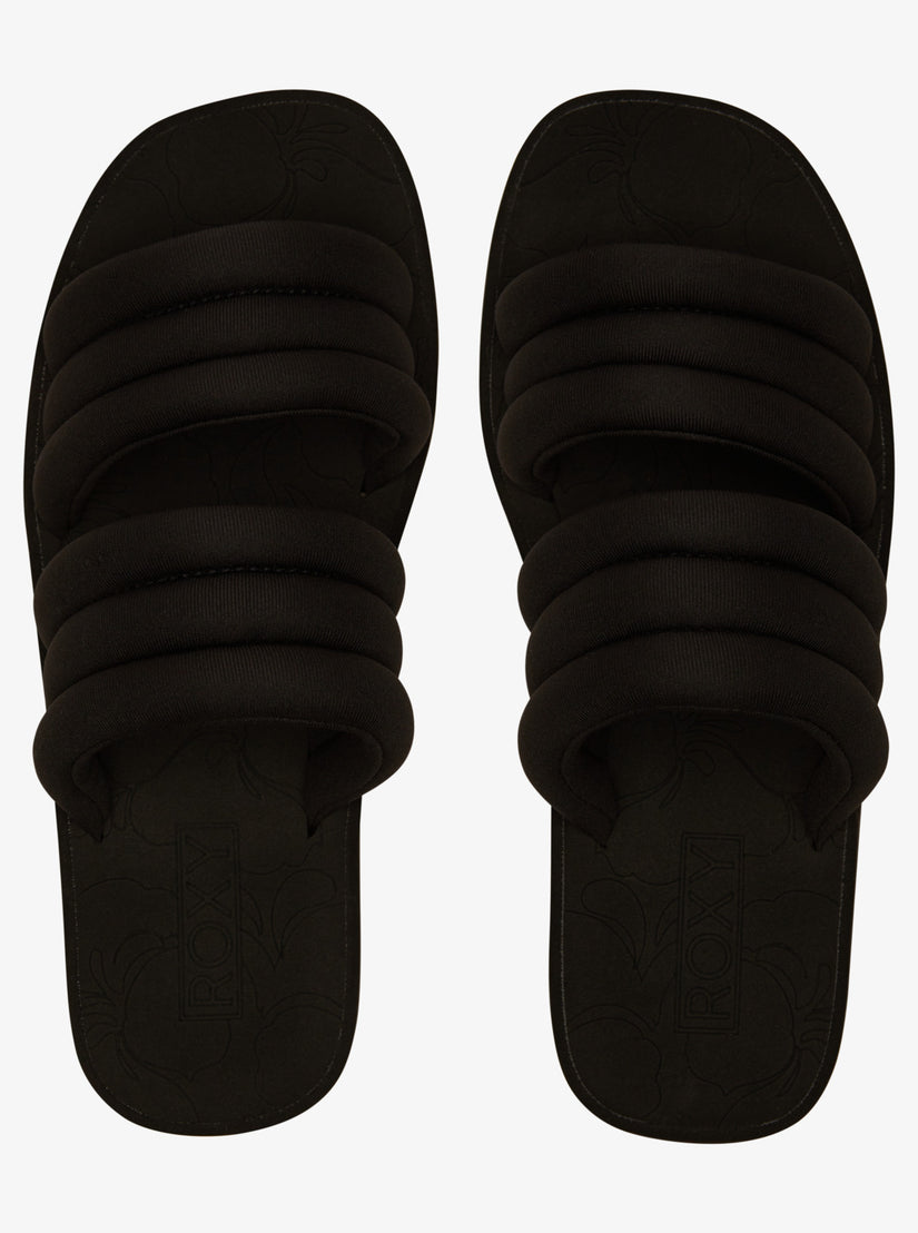 Totally Tubular Slide Sandals - Black – Roxy.com