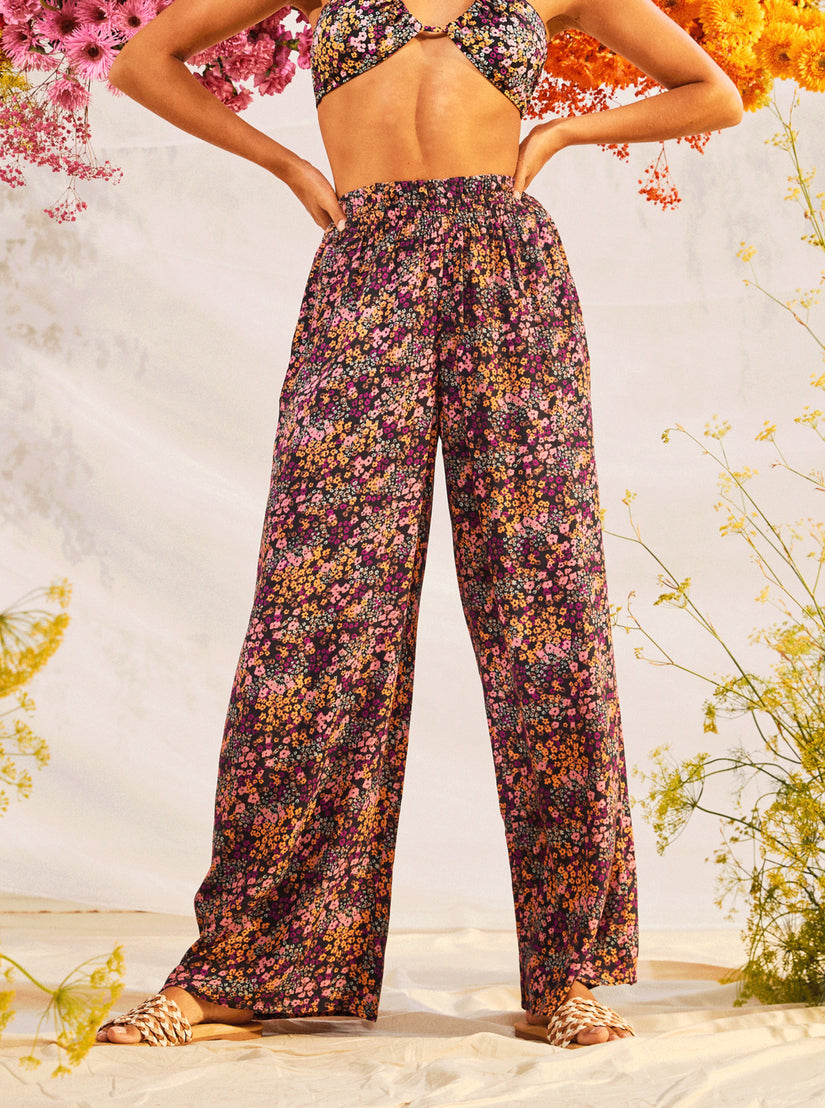 Forever And A Day Lightweight Pants - Anthracite Floral Daze