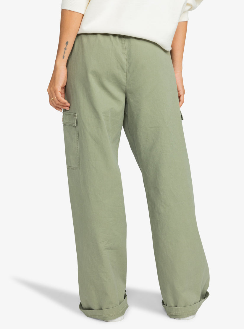 Precious High Waist Cargo Pants - Deep Lichen Green – Roxy.com