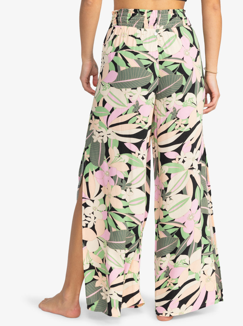 Tropical Rhythm Pants - Anthracite Palm Song