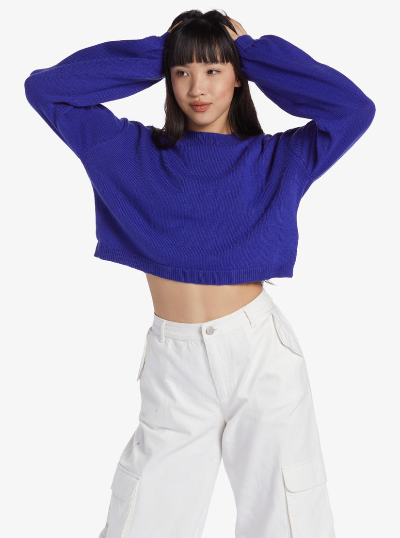 Chloe Kim Crew Neck Sweater - Royal Blue