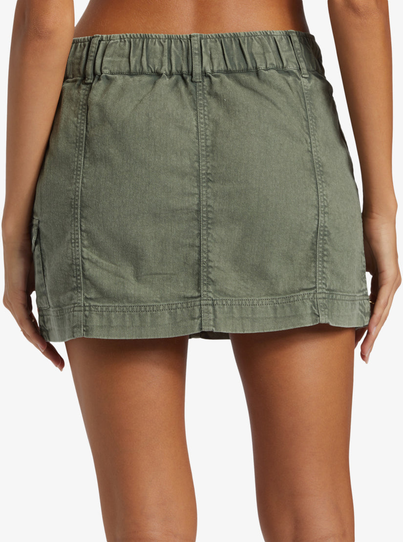 Roll With It Skirt - Agave Green