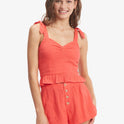 Beyond Me Strappy Top - Hibiscus