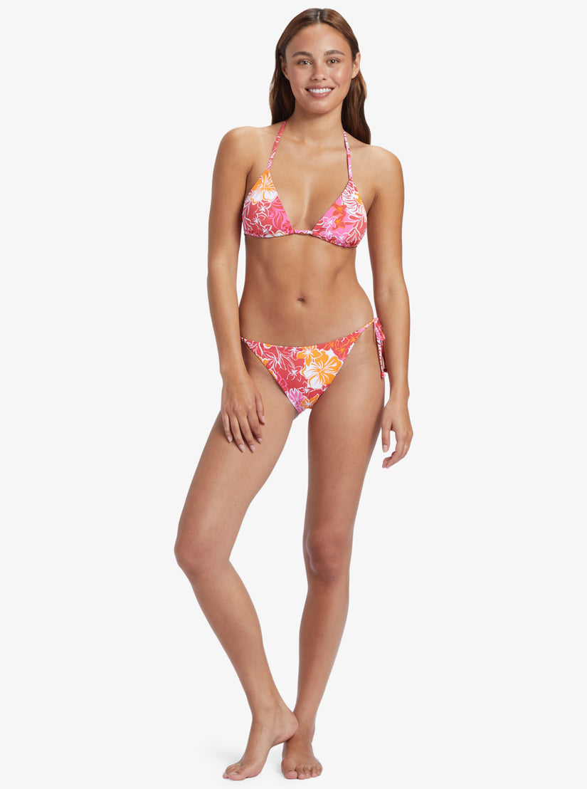 Sea Spray Tie Side Bikini Bottoms - Hilo Hibiscus