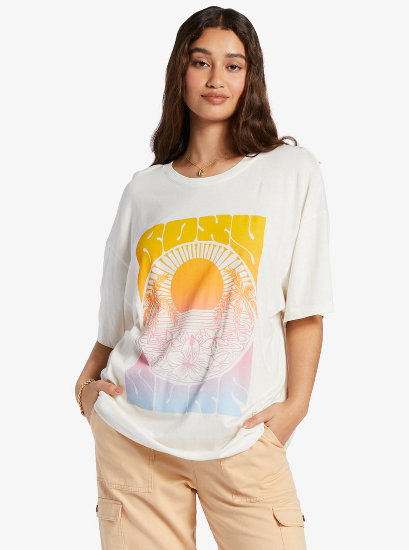 Sunrise Tropics T-Shirt - Snow White