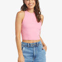 Roxify Sleeveless Muscle T-Shirt - Sachet Pink