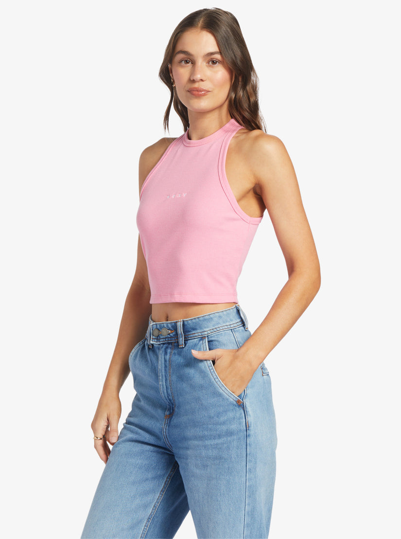 Roxify Sleeveless Muscle T-Shirt - Sachet Pink