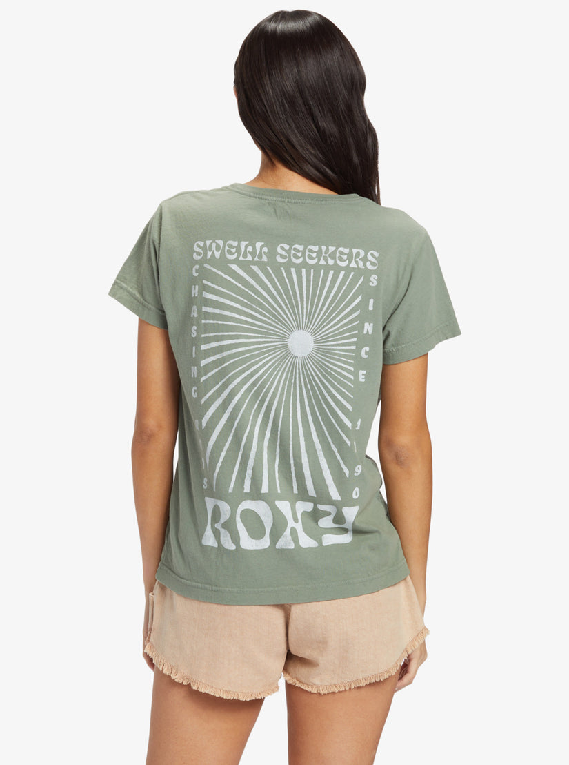 Swell Seekers Boyfriend T-Shirt - Agave Green