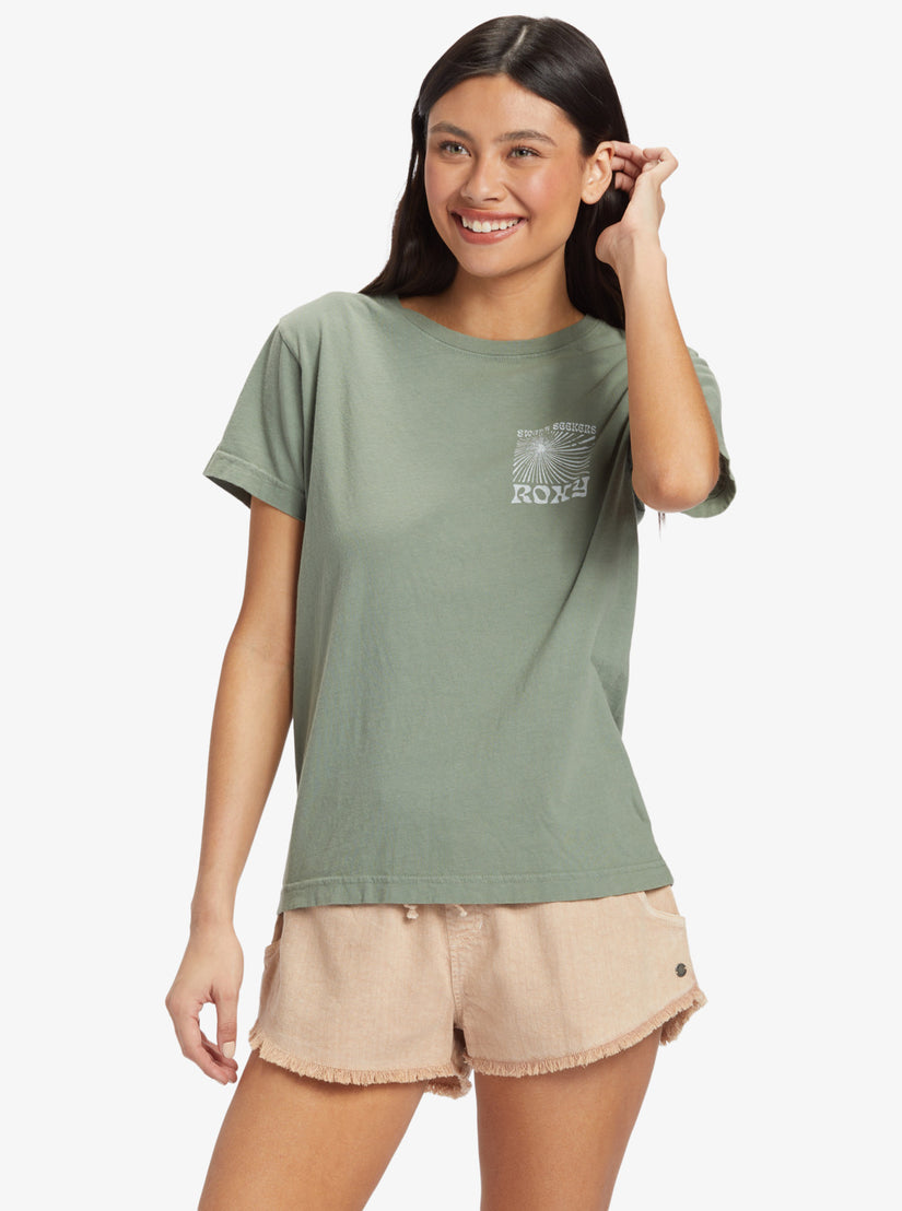 Swell Seekers Boyfriend T-Shirt - Agave Green