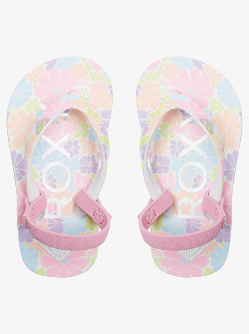 Toddler's Pebbles Sandals - Crazy Pink Flower