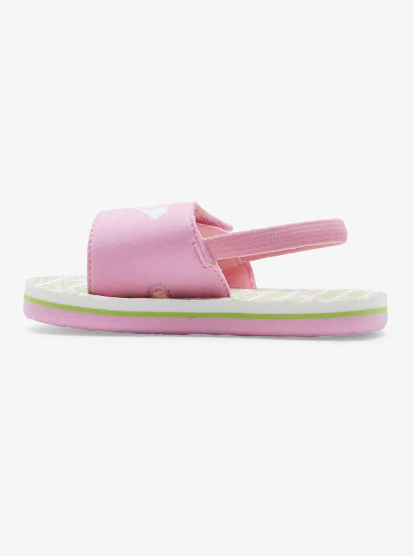 Toddler's Finn Sandals - Green/Pink