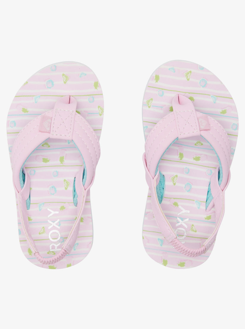 Toddler's Vista Loreto Sandals - White/Lavender