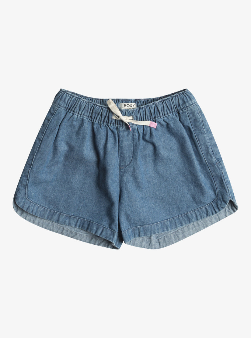 Girls 4-16 Una Mattina Denim Denim Shorts - Medium Blue