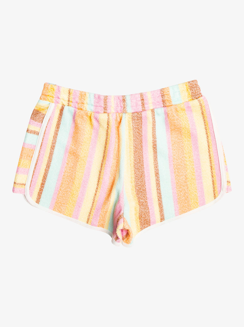 Girls 4-16 Cute People Sweatpants - Mocha Bisque Mirage Stripe
