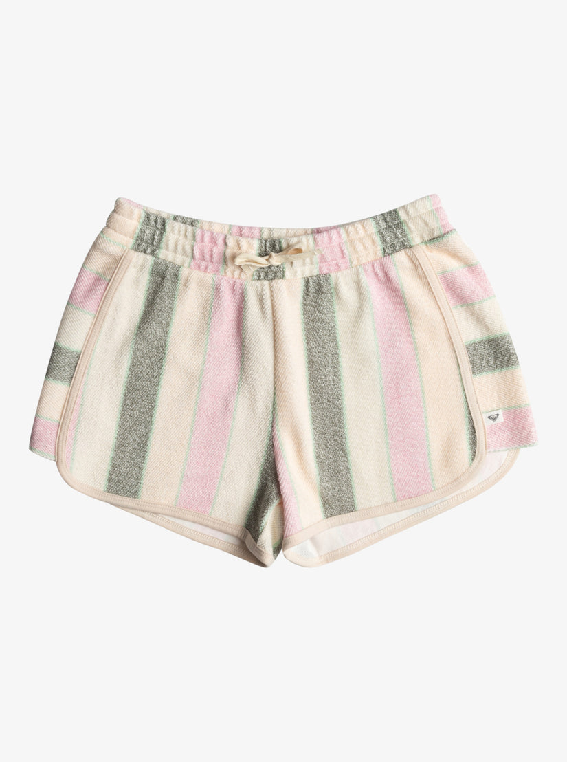 Girls 4-16 Feels Like Summer Striped Shorts - Agave Green Very Vista Stripe