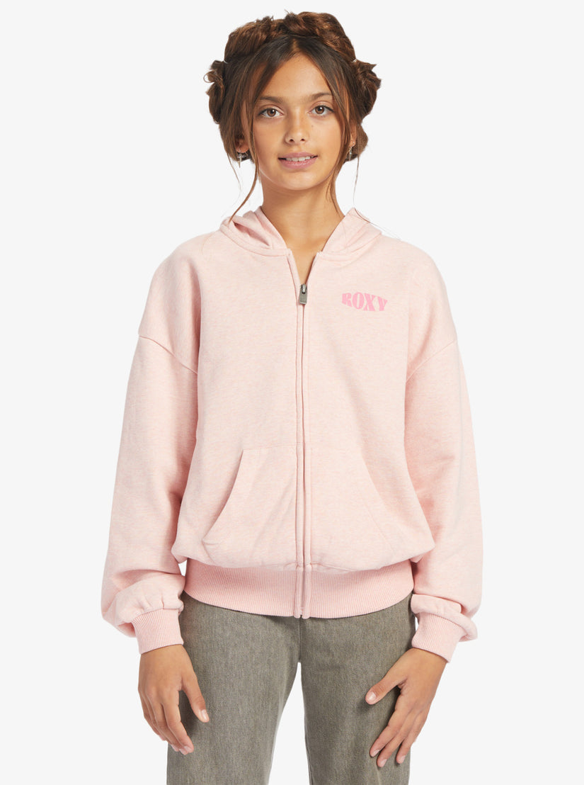 Girls 4-16 Better Mistakes A Zip-Up Hoodie - English Rose