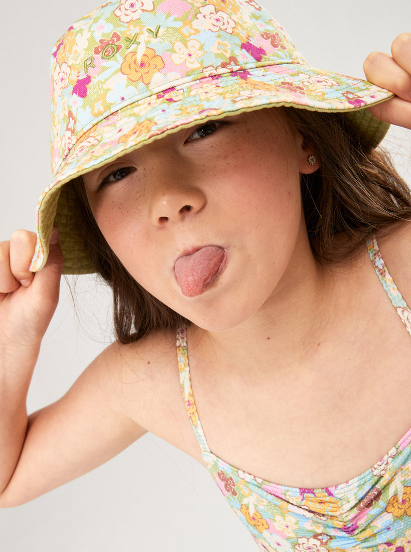 Girls 4-16 Tiny Honey Bucket Hat - Fern Memories