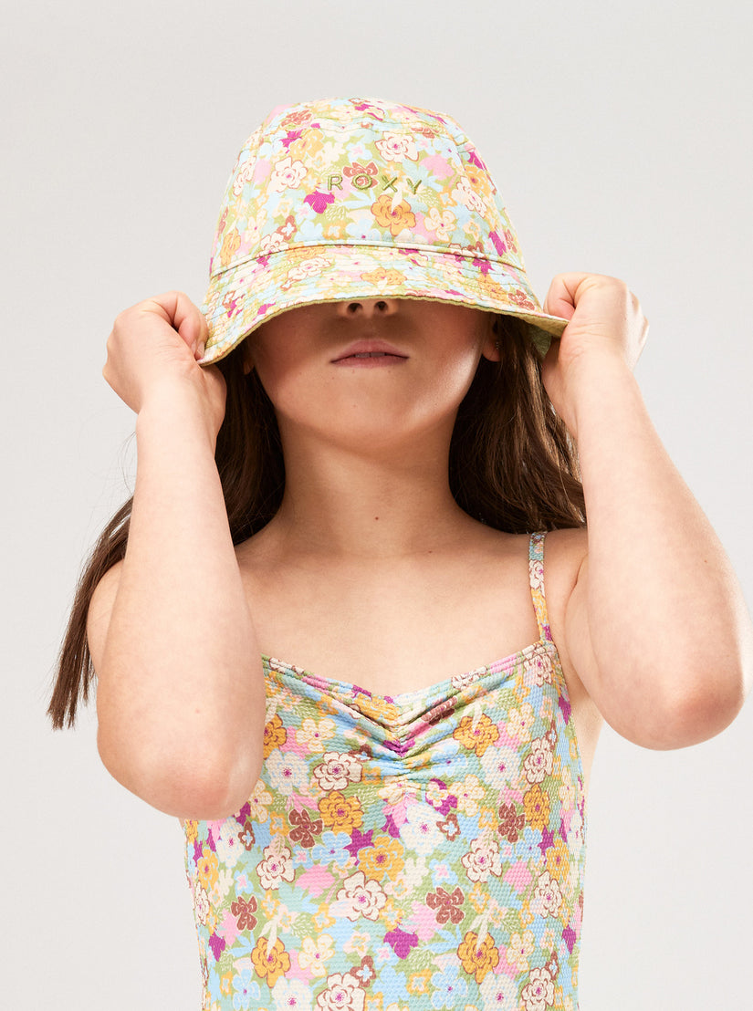 Girls 4-16 Tiny Honey Bucket Hat - Fern Memories