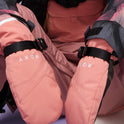 Girls 4-16 Roxy Jetty Technical Snowboard/Ski Mittens - Dusty Rose