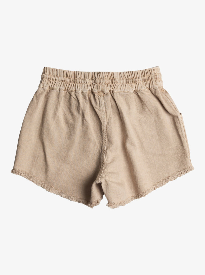 Girls 4-16 Scenic Route Twill Shorts - Warm Taupe