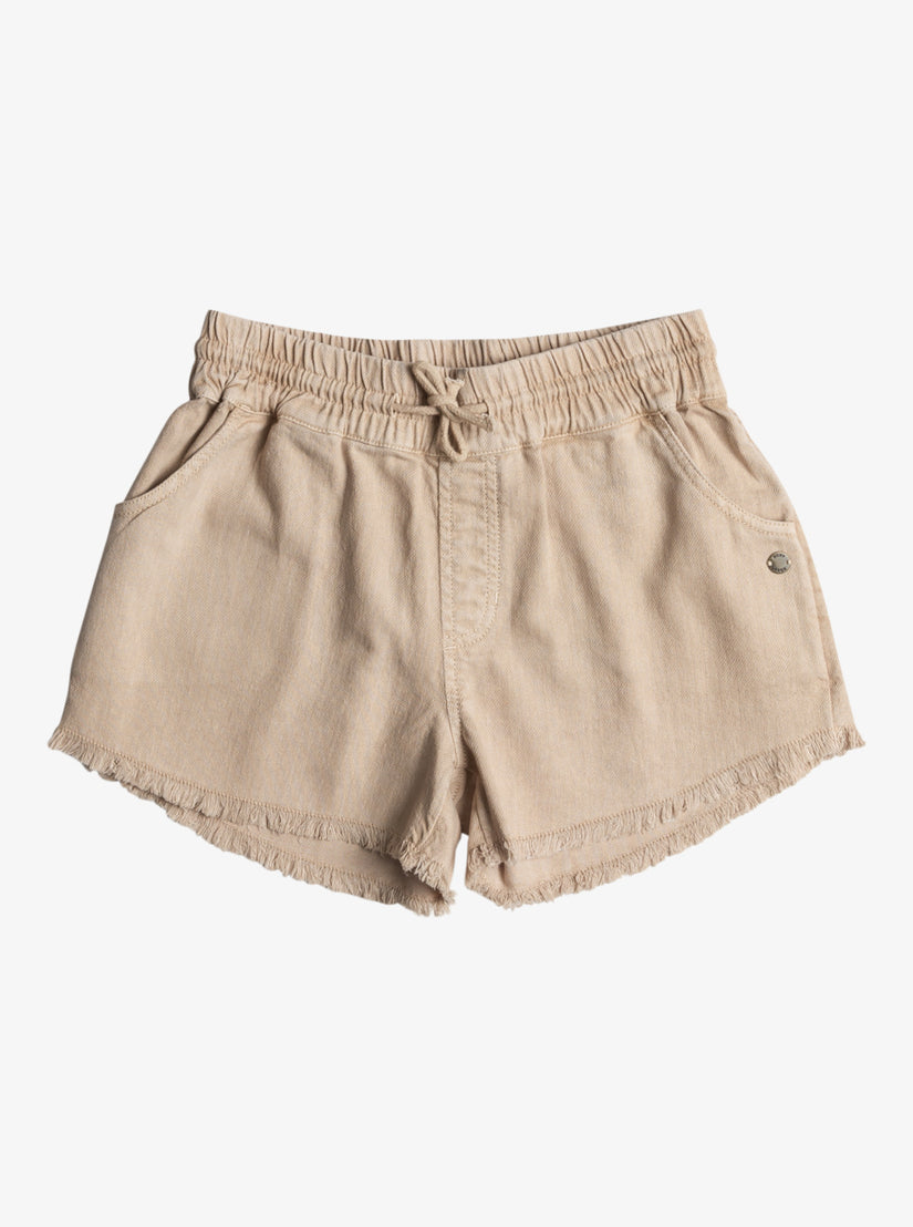 Girls 4-16 Scenic Route Twill Shorts - Warm Taupe