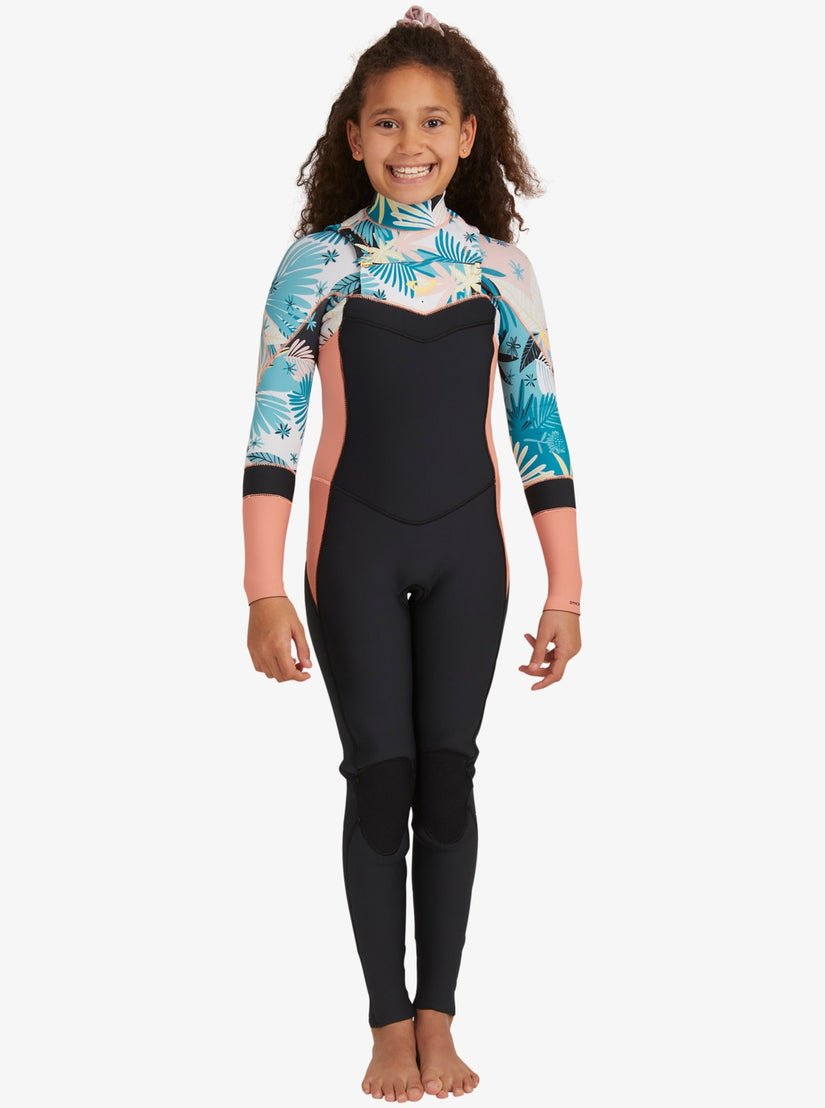3/2mm Syncro GBS Chest Zip Wetsuit - Neoprenanzug Mit Reißverschluss Auf Der Brust Für Mädchen