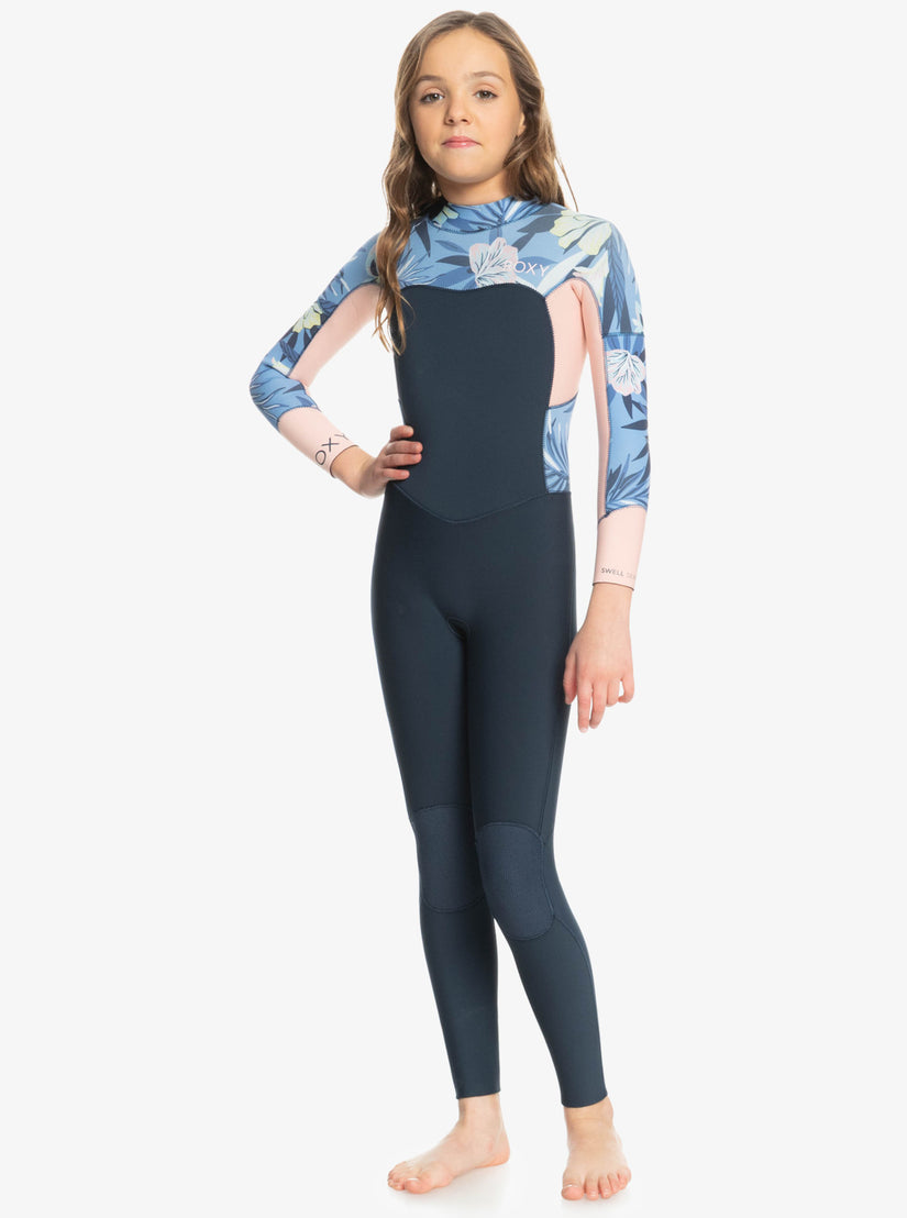 Girls 8-16 3/2mm Swell Series Back Zip Wetsuit - Allure Rg Fasso S