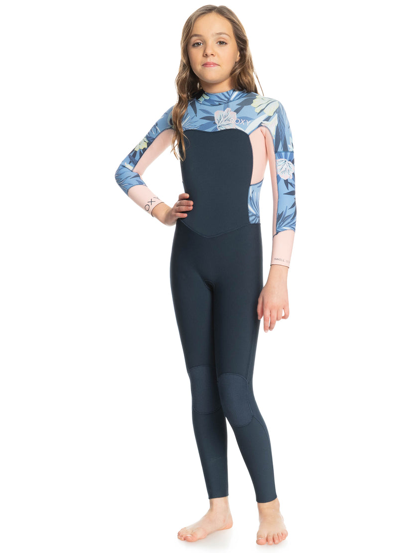 Girls 8-16 4/3mmswell Series Back Zip Wetsuit - Allure Rg Fasso S