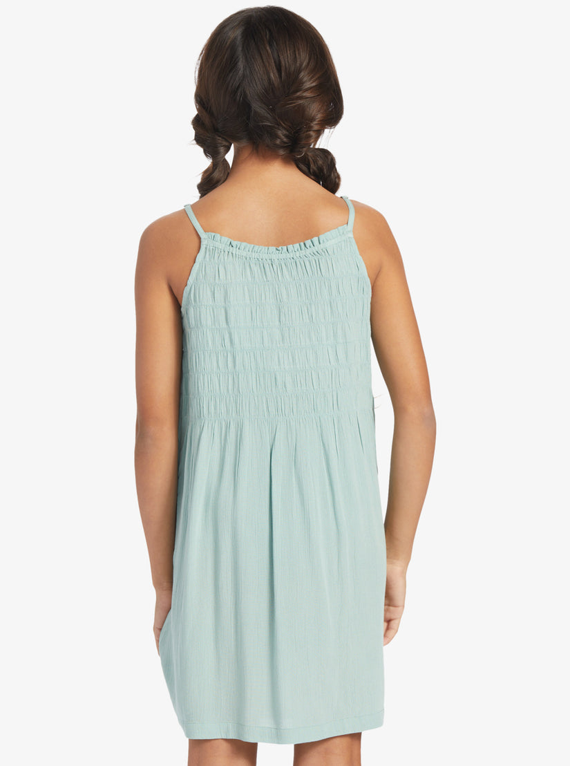 Girls' 4-16 Look At Me Now Strappy Dress - Blue Surf