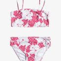 Girls 7-16 Totally Iconic Tank Top Set Bikini Set - Shocking Pink Og Roxy Mini Rg