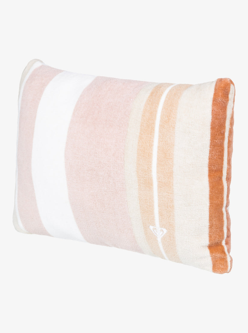 Beach Pillow Towel - Cork Monochromatic Stripe