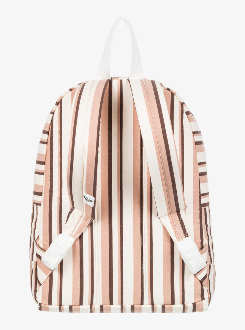 Sugar Baby Canvas Small Backpack - Root Beer Silk Caye Stripe