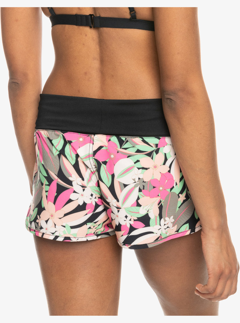 Endless Summer Printed 2" Boardshorts - Anthracite Palm Song S