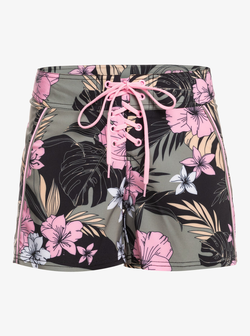 Roxy Pro The 93 Win Printed Boardshorts - Anthracite Classic Pro Surf
