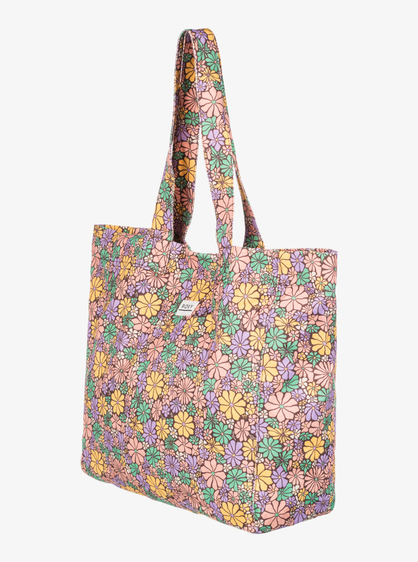 Anti Bad Vibes Printed Beach bag - Root Beer All About Sol Mini
