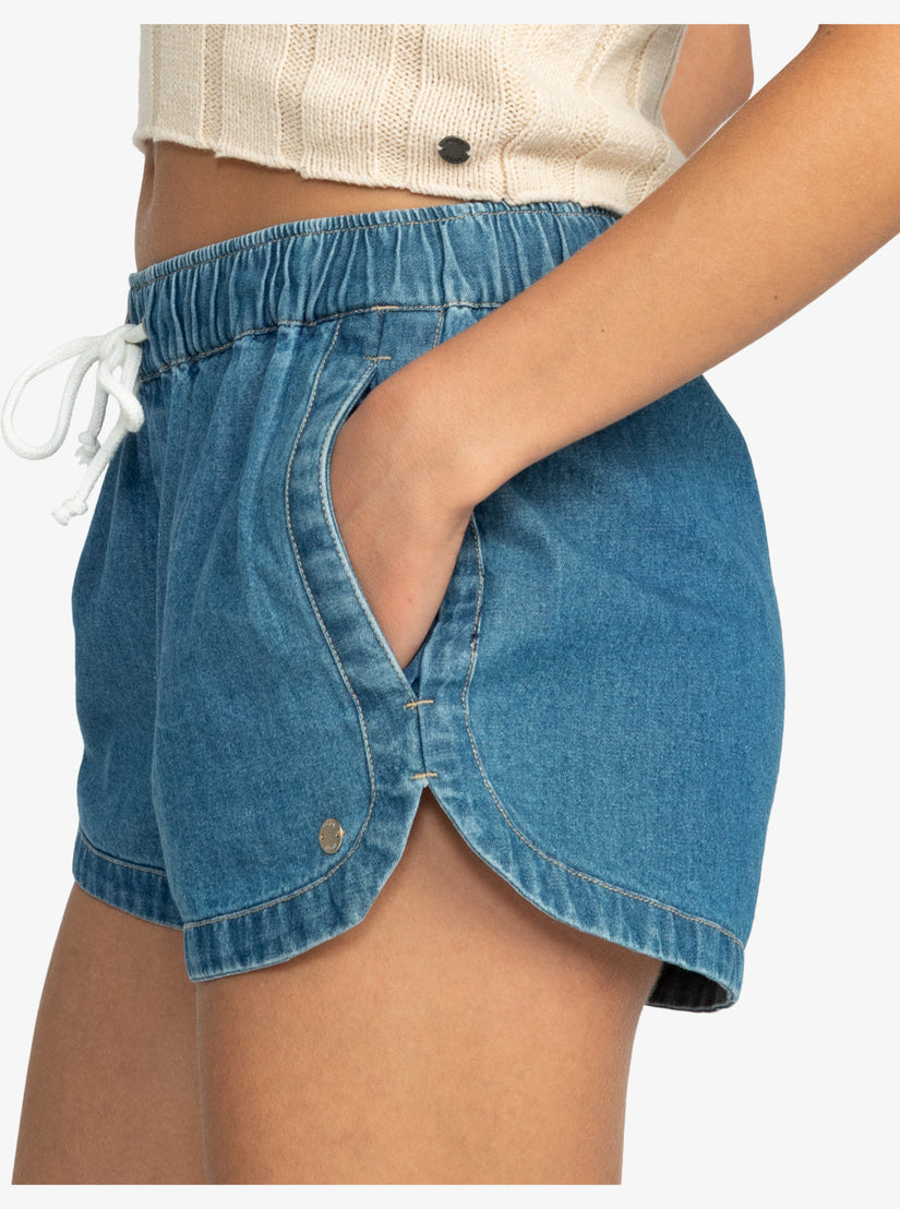 New Impossible Denim Shorts - Medium Blue