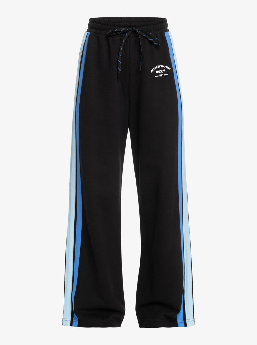 Essential Energy Band Wide Leg Sweatpants - Anthracite
