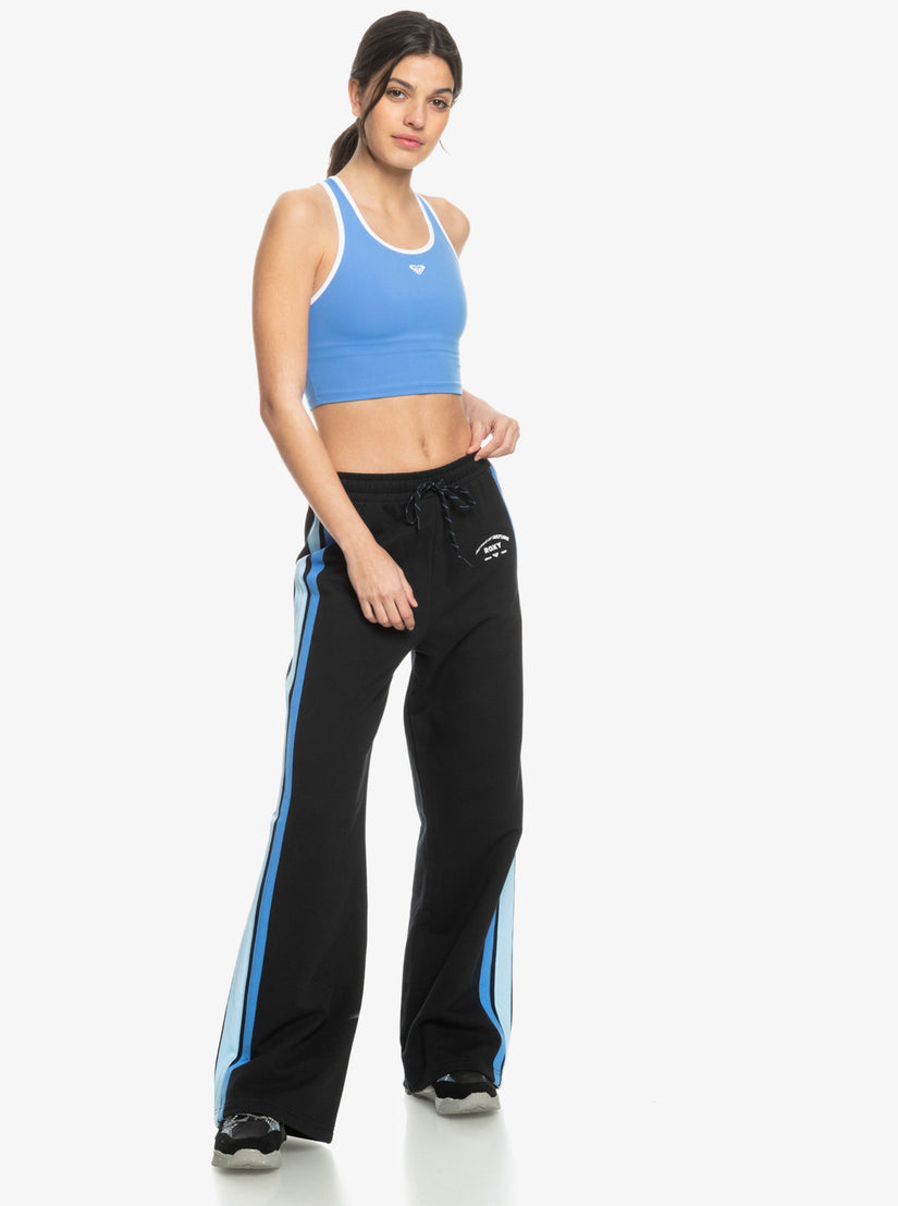 Essential Energy Band Wide Leg Sweatpants - Anthracite