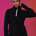 Sayna Technical Half Zip Fleece - True Black