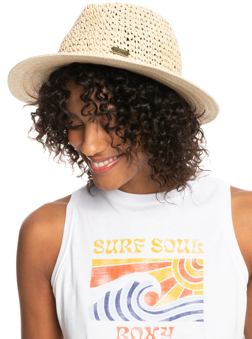 Aloof Beauty Straw Sun Hat - Natural –