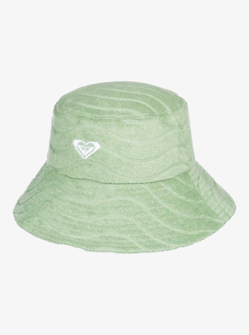 Sunny Palm Bucket Sun Hat - Quiet Green
