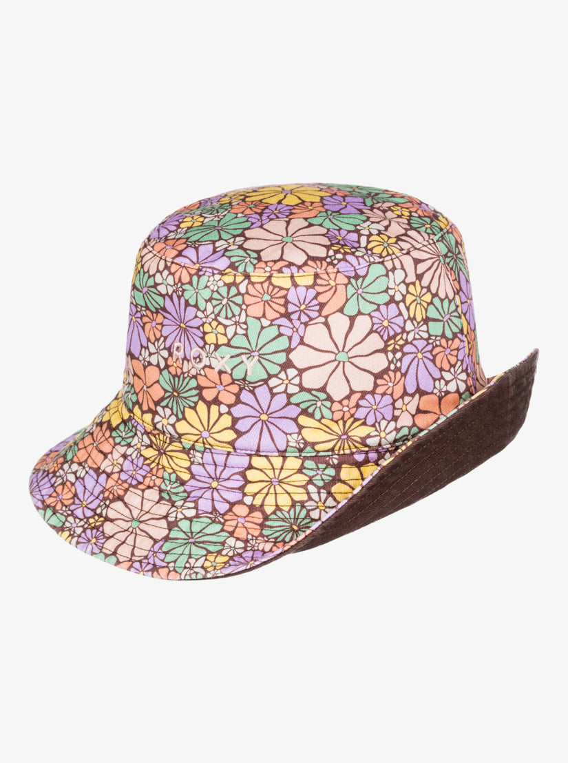 Jasmine Paradise Reversible Sun Hat - Root Beer All About Sol Mini